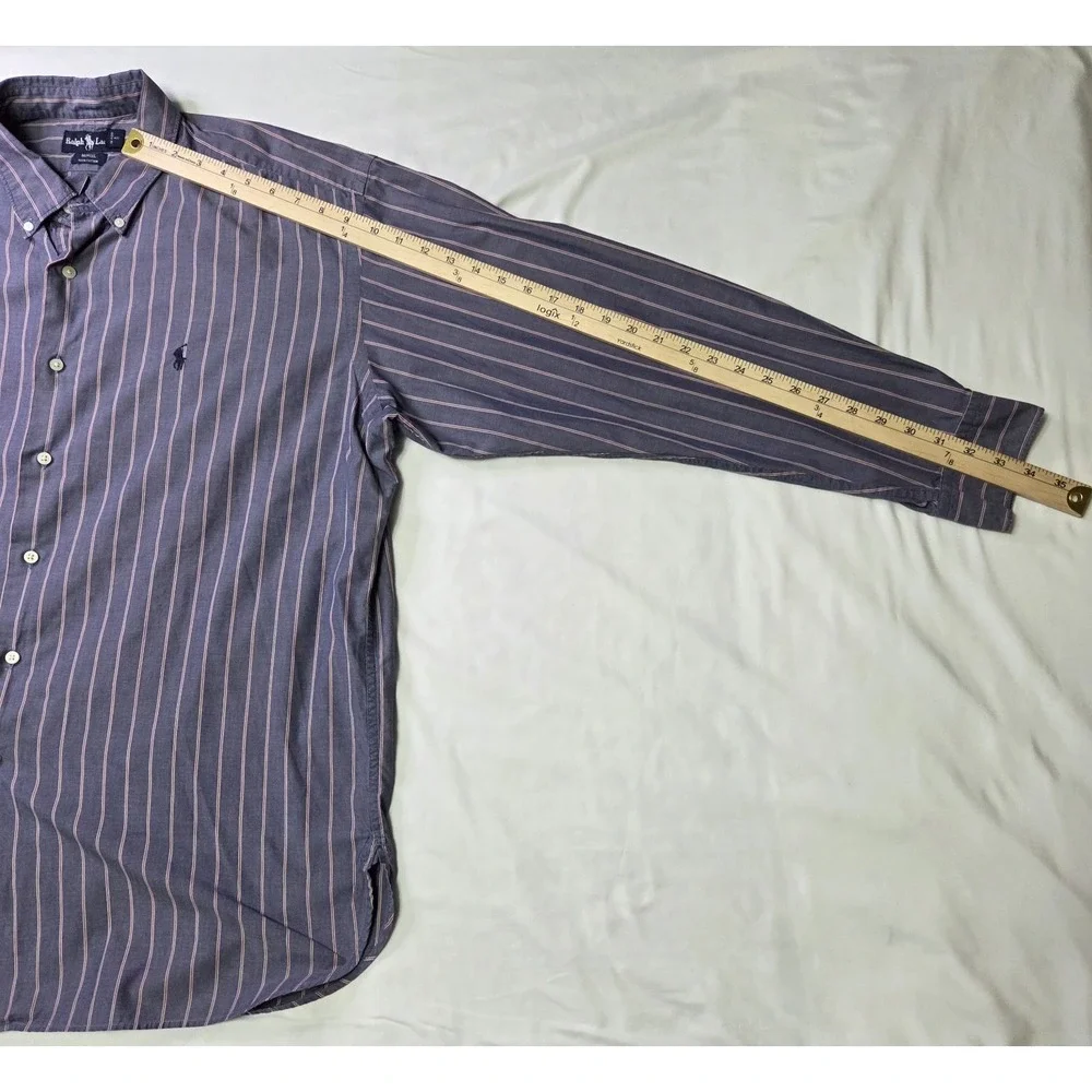Ralph Lauren Men's Vtg XL‎ McMeel LS Button-Down Shirt Americana Heritage Luxury